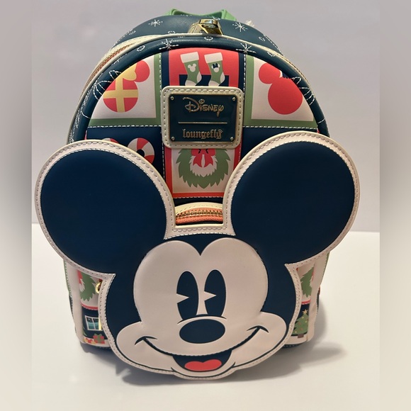 Loungefly Handbags - Loungefly Disney Mickey Mouse Holiday Mini Backpack - new